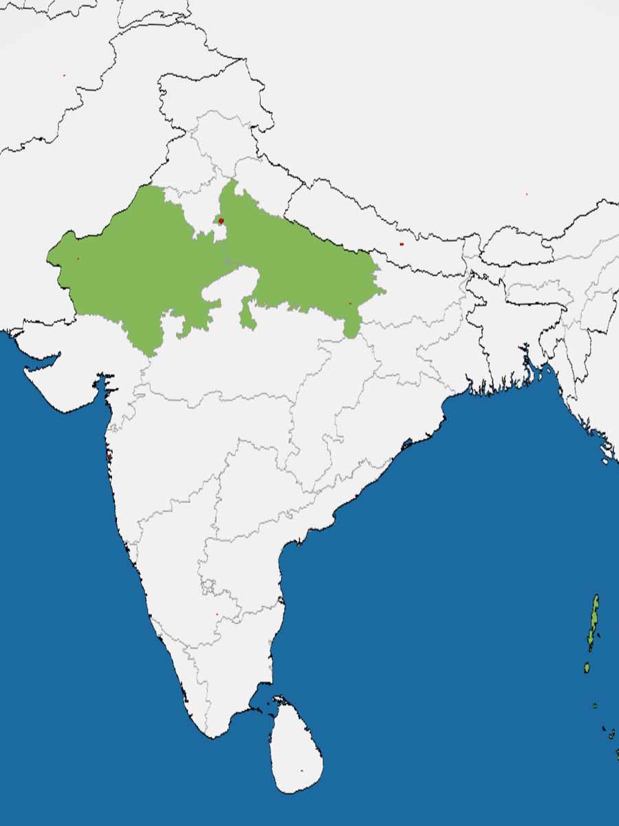 Karte Nordindien