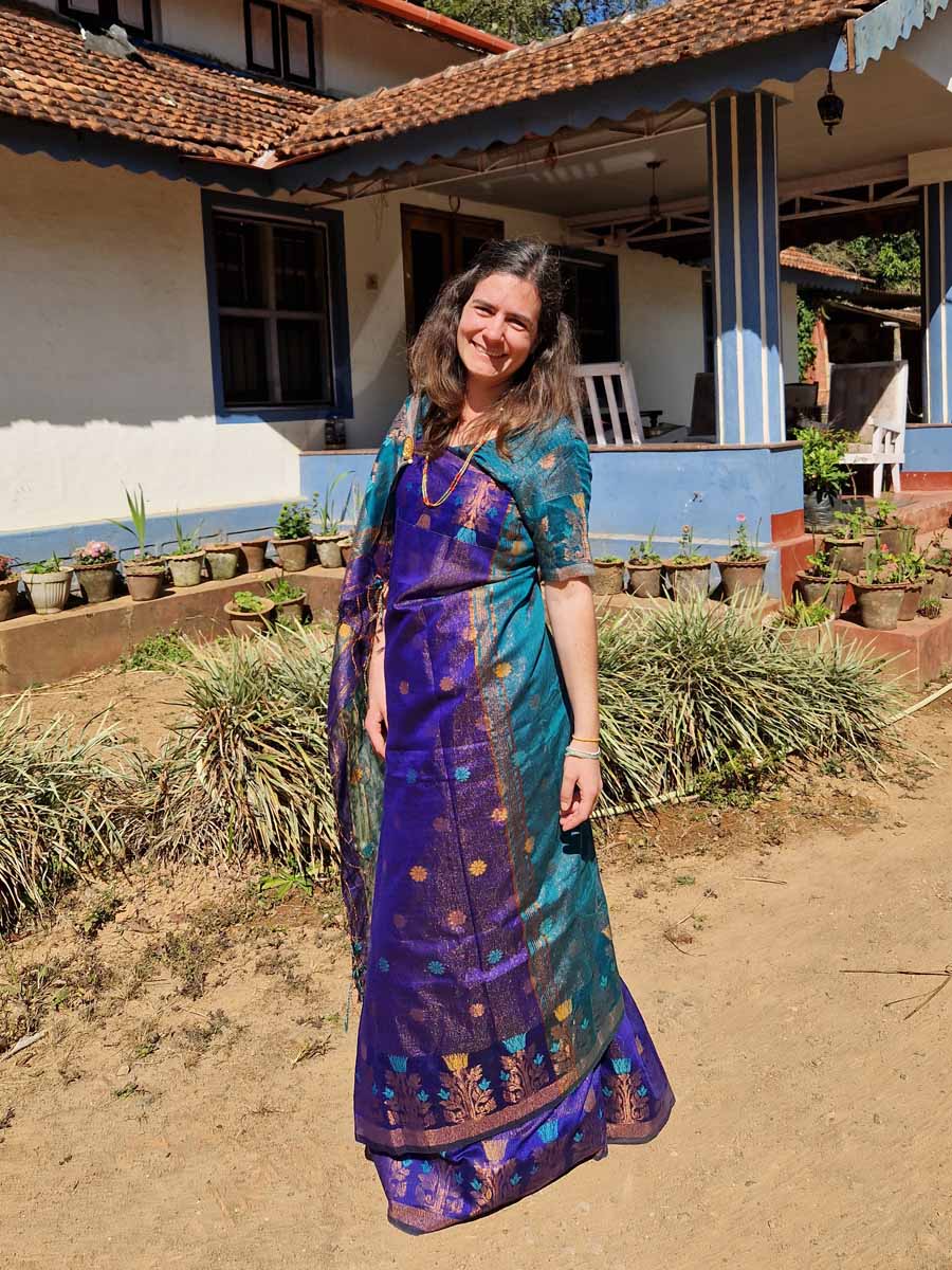 Melanie Portrait im Saree